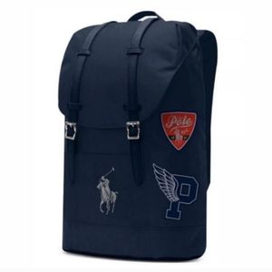 NEW Ralph Lauren Navy Blue The World of Polo Backpack
